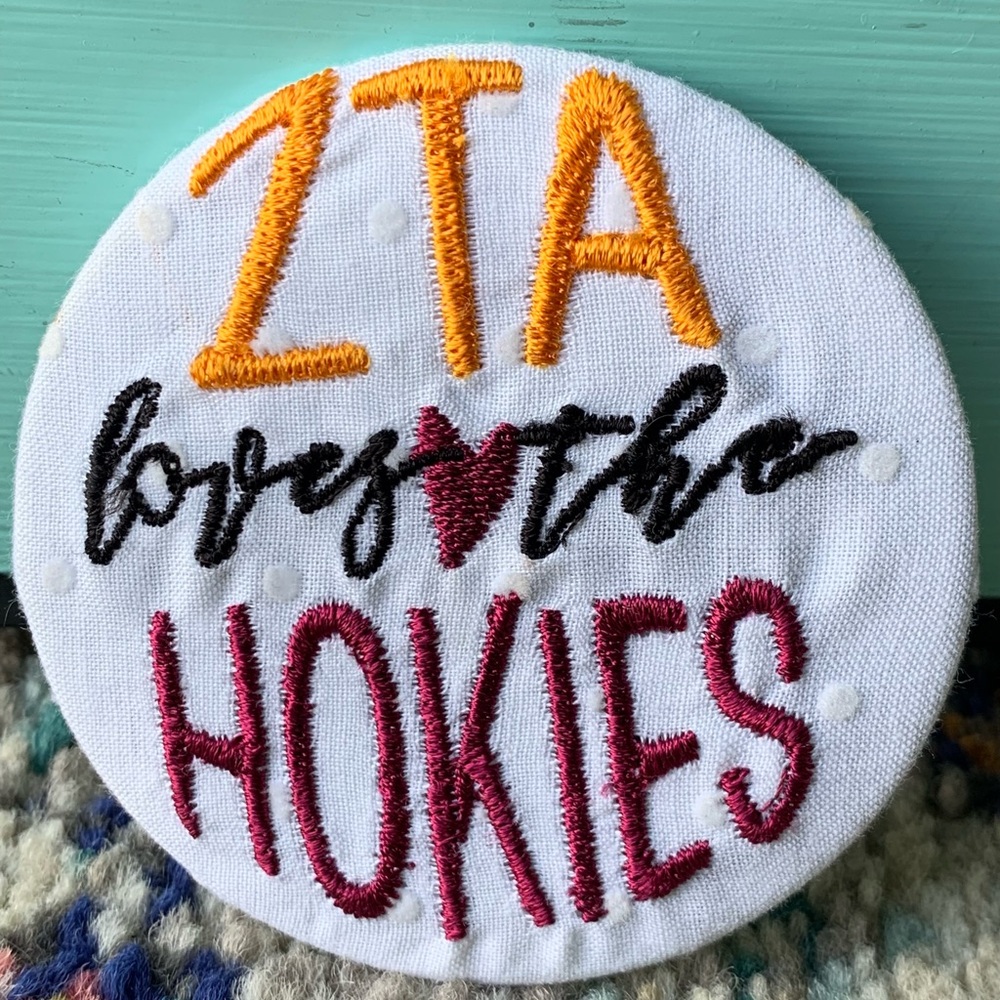 ZTA Hokies Embroidered Patch